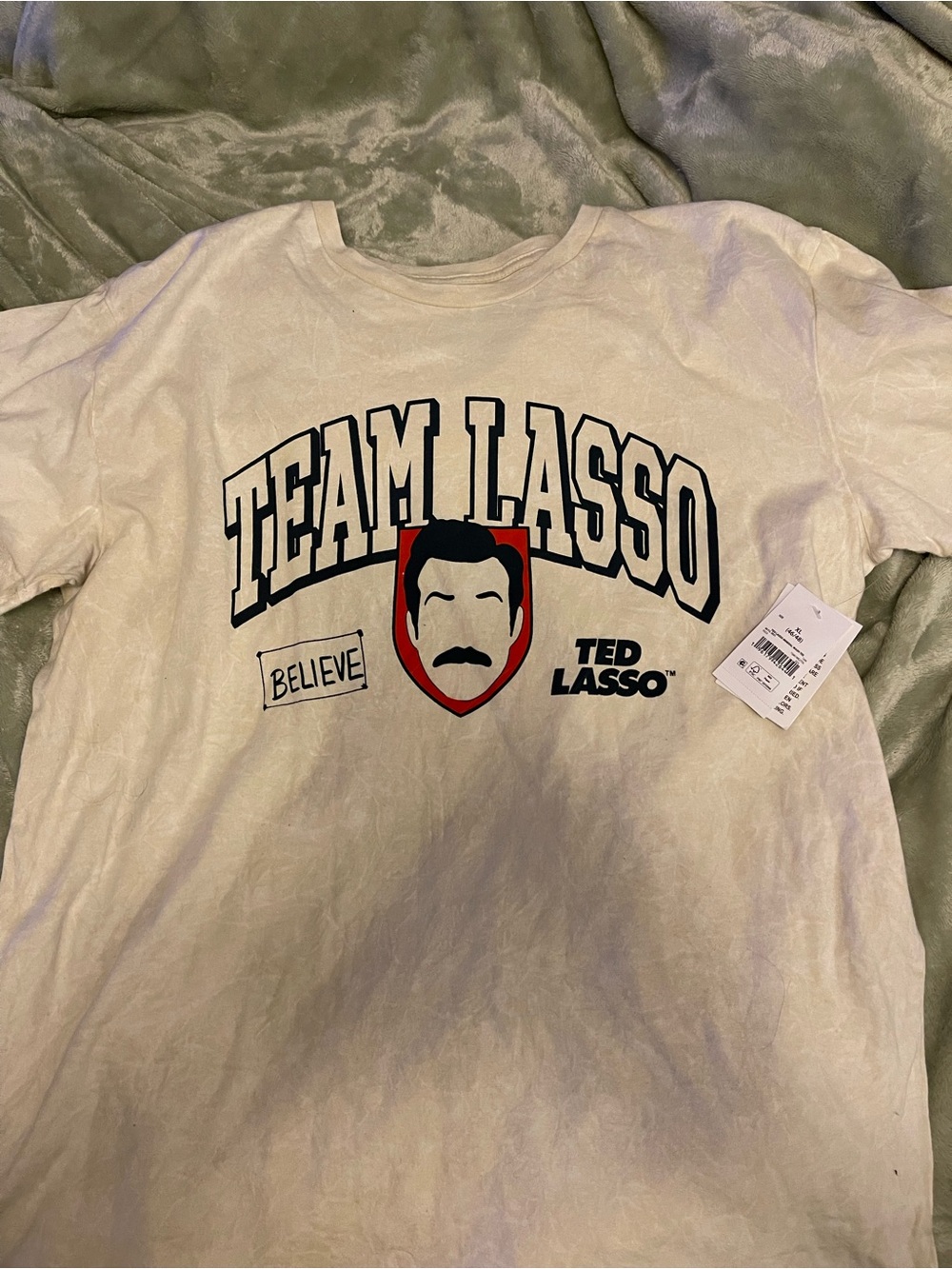 Ted Lasso Team Lasso Graphic Tee - Cream mineral wash
